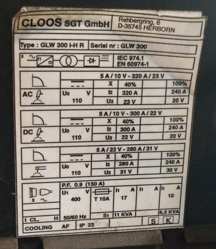 GLOOS SGT GLW 300 - Welding equipment: picture 2 GLOOS SGT GLW 300 - Welding equipment: picture 2