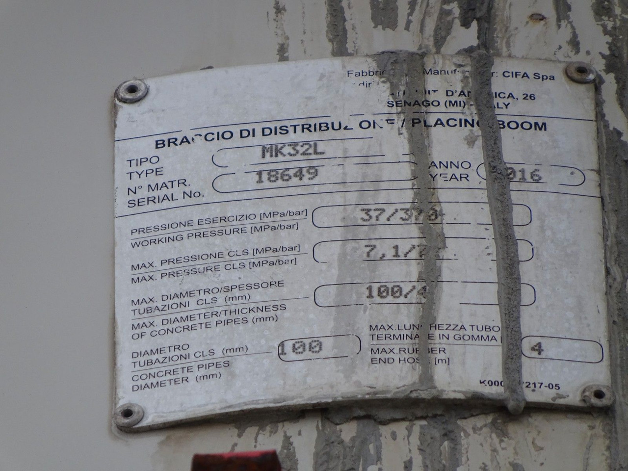 Concrete pump truck Scania PUMI CIFA 32 Meter  4 Knick. Scania PUMI CIFA 32 Meter  4 Knick * Betonpumpe: picture 16