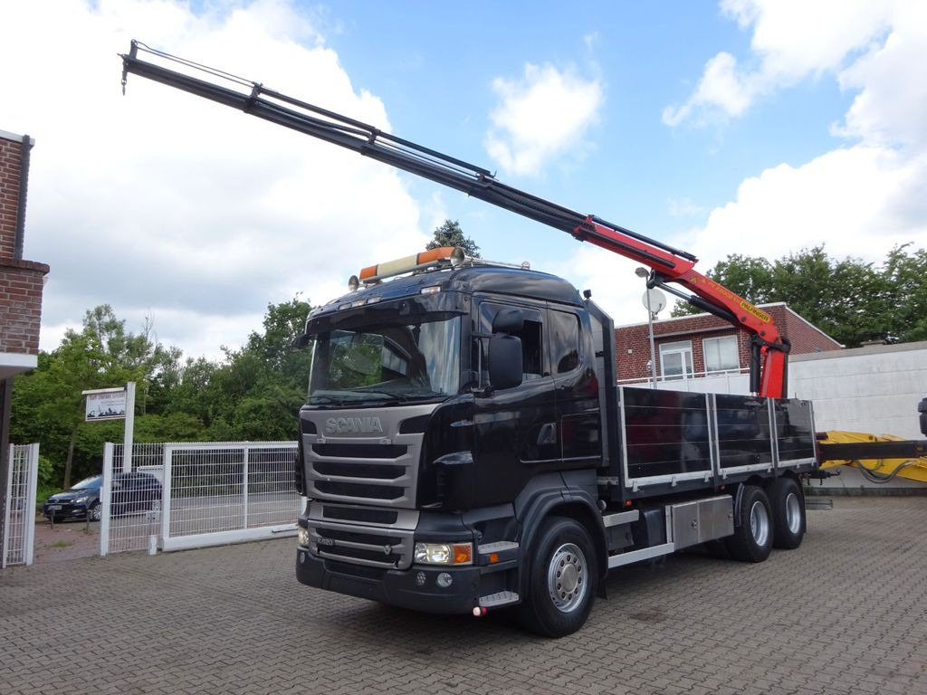 Scania R620 V8 Pritsche + PALFINGER 22002EH Kran - Crane truck, Dropside/ Flatbed truck: picture 2 Scania R620 V8 Pritsche + PALFINGER 22002EH Kran - Crane truck, Dropside/ Flatbed truck: picture 2