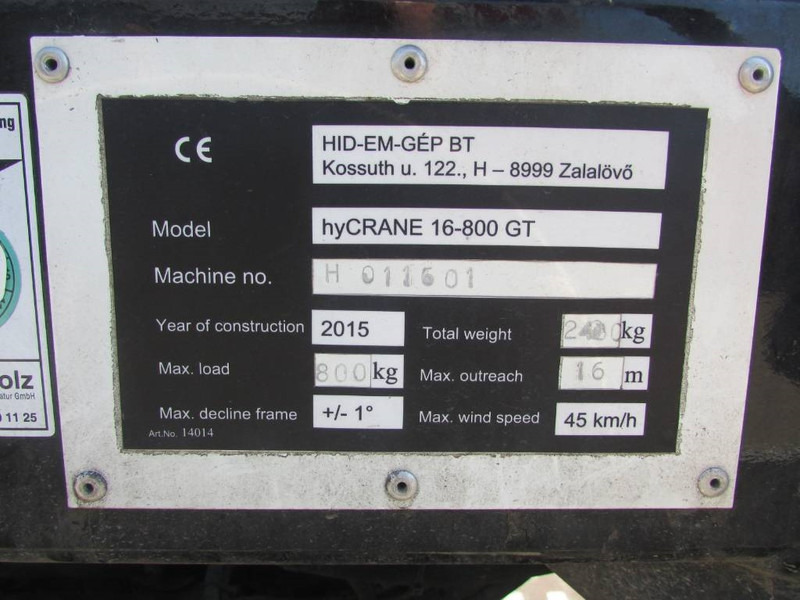 Teupen TGT HighCrane 800 hyCRANE 16-800GT Raupenkran Mini - Articulated boom: picture 3 Teupen TGT HighCrane 800 hyCRANE 16-800GT Raupenkran Mini - Articulated boom: picture 3