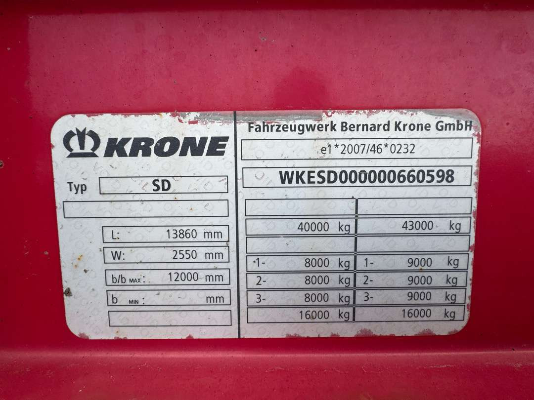 2015 KRONE Profi Line / MEGA / Curtain / Lifting roof - Curtainsider semi-trailer: picture 5 2015 KRONE Profi Line / MEGA / Curtain / Lifting roof - Curtainsider semi-trailer: picture 5