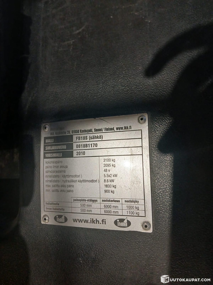 Maximal Zhejiang FB18 S, 2010 electric forklift, Lempäälä - Electric forklift: picture 5 Maximal Zhejiang FB18 S, 2010 electric forklift, Lempäälä - Electric forklift: picture 5