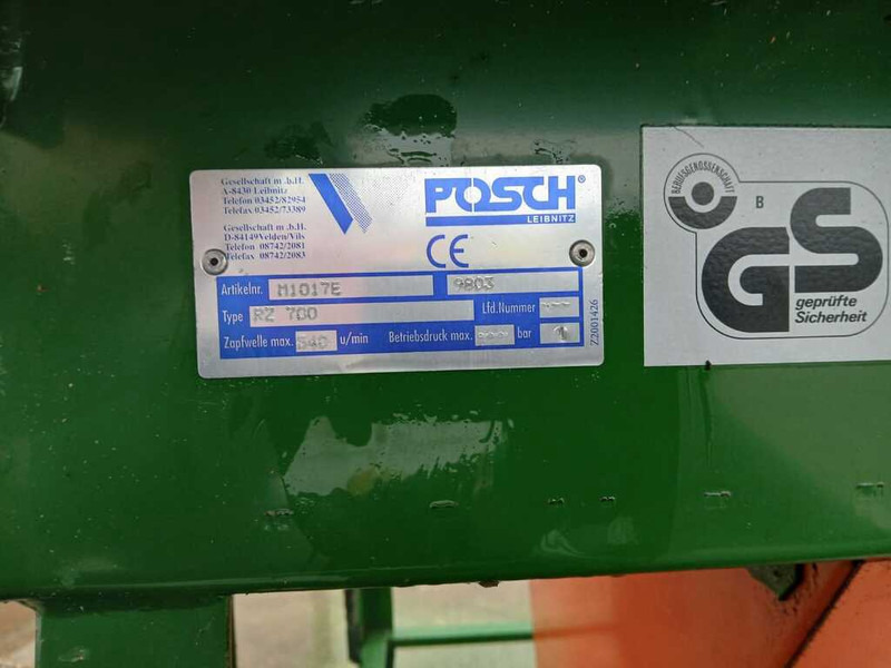 Posch ZR 700 - Forestry equipment: picture 3 Posch ZR 700 - Forestry equipment: picture 3