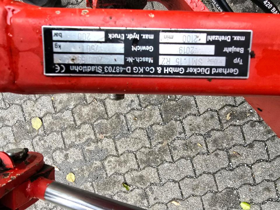 Verge mower Dücker SMT 15R2 Seitenmulcher Bankettmulcher Mähausleger Böschungsmulcher Böschungsmäher Mulchgerät Mulcher Dücker: picture 12 Verge mower Dücker SMT 15R2 Seitenmulcher Bankettmulcher Mähausleger Böschungsmulcher Böschungsmäher Mulchgerät Mulcher Dücker: picture 12