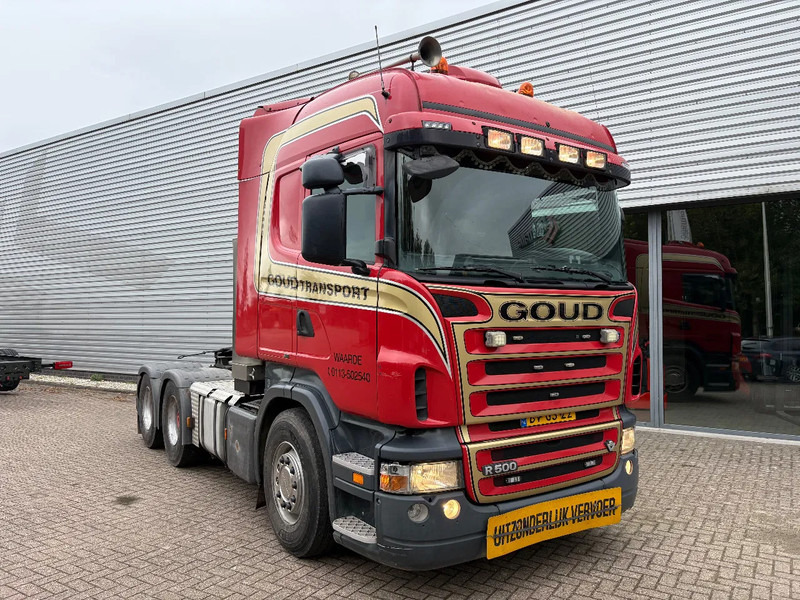 Scania R500 V8 / 6x4 / HANDGESCHAKELD / SCHUIFSCHOTEL / HYDRAULIEK / RETARDER / - Tractor unit: picture 1 Scania R500 V8 / 6x4 / HANDGESCHAKELD / SCHUIFSCHOTEL / HYDRAULIEK / RETARDER / - Tractor unit: picture 1