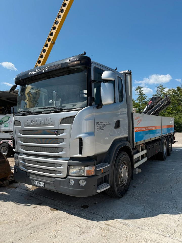 Scania G440 Brücke mit Ladekran - Dropside/ Flatbed truck, Crane truck: picture 2 Scania G440 Brücke mit Ladekran - Dropside/ Flatbed truck, Crane truck: picture 2