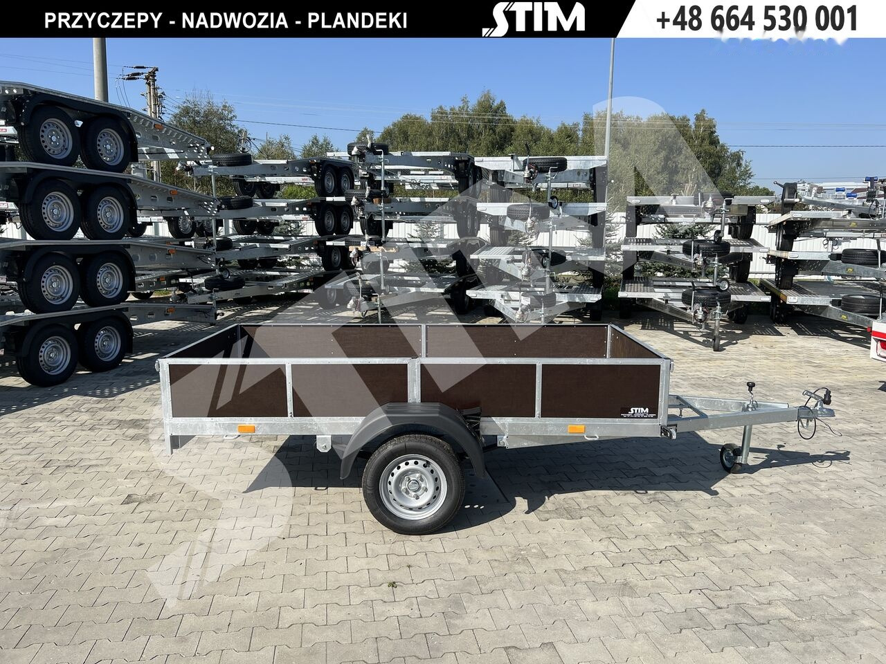 Stim S11-075/2813R + przednia burta otwierana - Car trailer: picture 2 Stim S11-075/2813R + przednia burta otwierana - Car trailer: picture 2