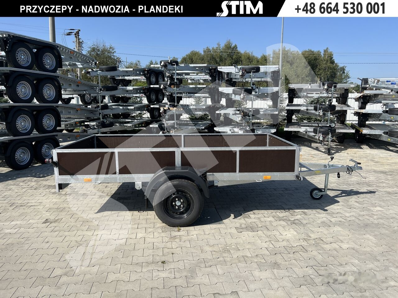 Stim S11-075/3115R + przednia burta otwierana + wzmocnienie ramy - Car trailer: picture 2 Stim S11-075/3115R + przednia burta otwierana + wzmocnienie ramy - Car trailer: picture 2
