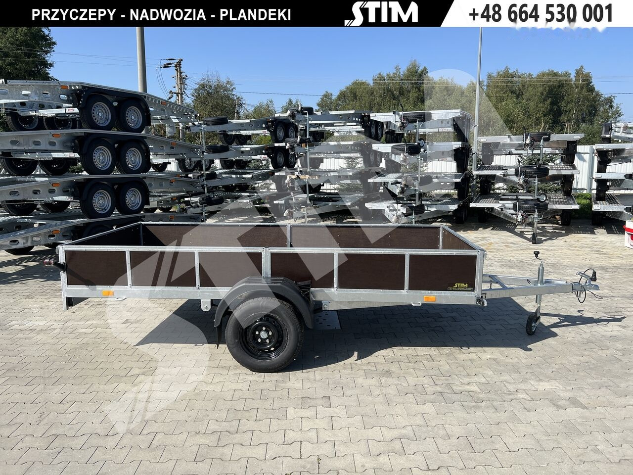 Stim S11-075/3415R + przednia burta otwierana + wzmocnienie ramy - Car trailer: picture 1 Stim S11-075/3415R + przednia burta otwierana + wzmocnienie ramy - Car trailer: picture 1
