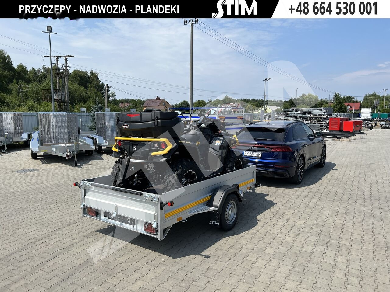 Stim S11-QT/750WB - uchylna - Car trailer: picture 1 Stim S11-QT/750WB - uchylna - Car trailer: picture 1