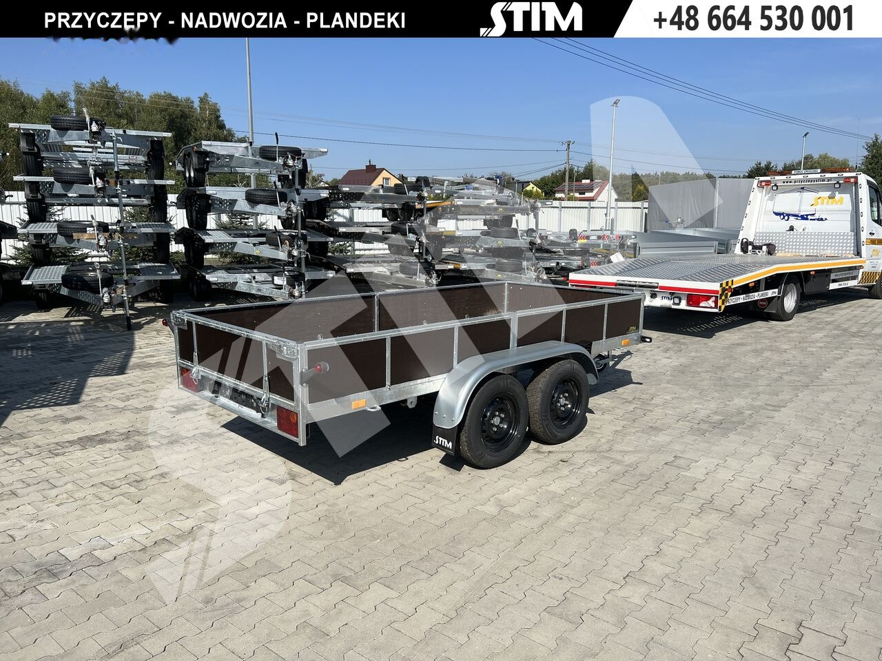 Stim S12-075/3415R + przednia burta otwierana + wzmocnienia ramy - Car trailer: picture 4 Stim S12-075/3415R + przednia burta otwierana + wzmocnienia ramy - Car trailer: picture 4
