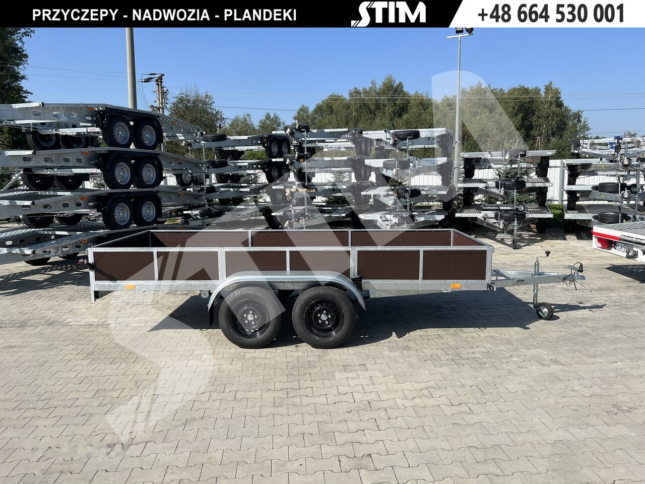 Stim S12-075/4015R + przednia burta otwierana + wzmocniona rama - Car trailer: picture 1 Stim S12-075/4015R + przednia burta otwierana + wzmocniona rama - Car trailer: picture 1