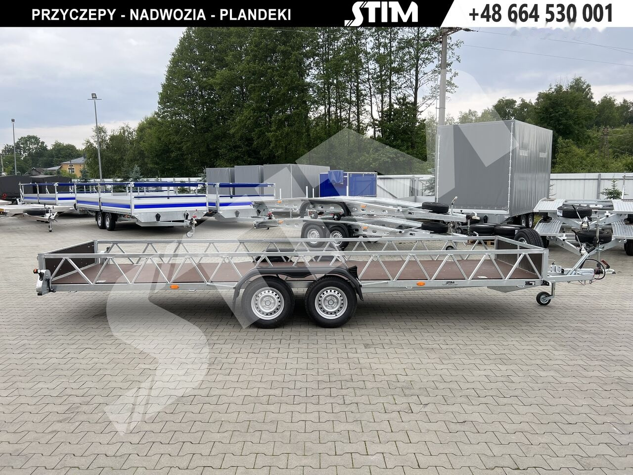Stim S22-27/6015DŁ - dłużyca - Dropside/ Flatbed trailer: picture 2 Stim S22-27/6015DŁ - dłużyca - Dropside/ Flatbed trailer: picture 2