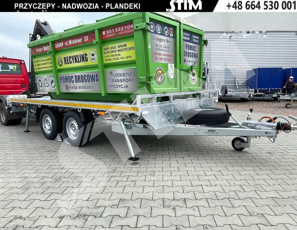 Stim S22-35/4323KP-15 Platforma do przeowzu kontenerów typu KP - Dropside/ Flatbed trailer: picture 1 Stim S22-35/4323KP-15 Platforma do przeowzu kontenerów typu KP - Dropside/ Flatbed trailer: picture 1