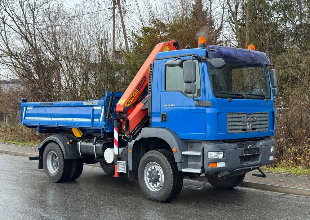 MAN * MAN 18 280 * Kiper Wywrotka * 4x4 * HDS Palfinger 120 STAN BARDZO DOBRY * Sprowadzony - Tipper: picture 2 MAN * MAN 18 280 * Kiper Wywrotka * 4x4 * HDS Palfinger 120 STAN BARDZO DOBRY * Sprowadzony - Tipper: picture 2