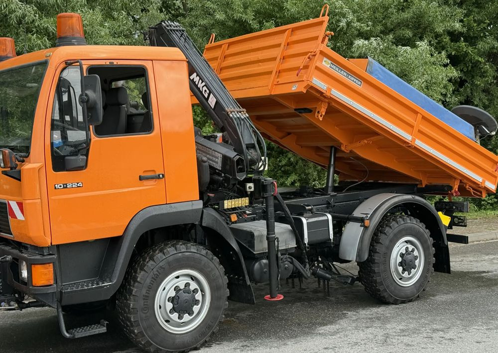 Tipper MAN * MAN LE 10.220 *Kiper Wywrotka * 4x4 * Pług Piaskarka * Zimowe Utrzymanie * Sprowadzony * HDS MKG *: picture 6