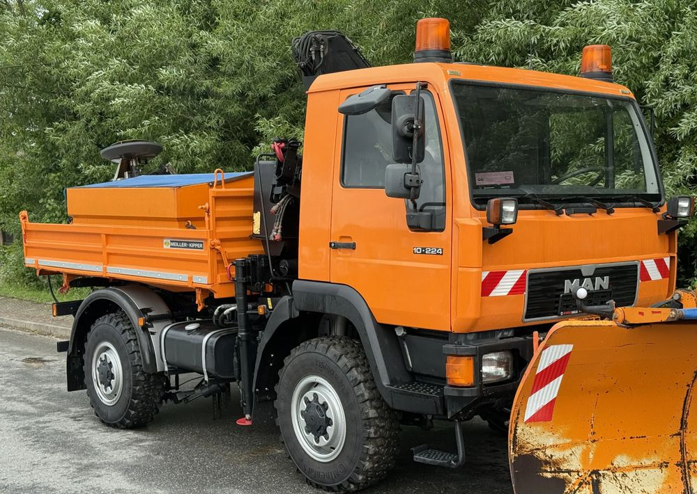 Tipper MAN * MAN LE 10.220 *Kiper Wywrotka * 4x4 * Pług Piaskarka * Zimowe Utrzymanie * Sprowadzony * HDS MKG *: picture 19