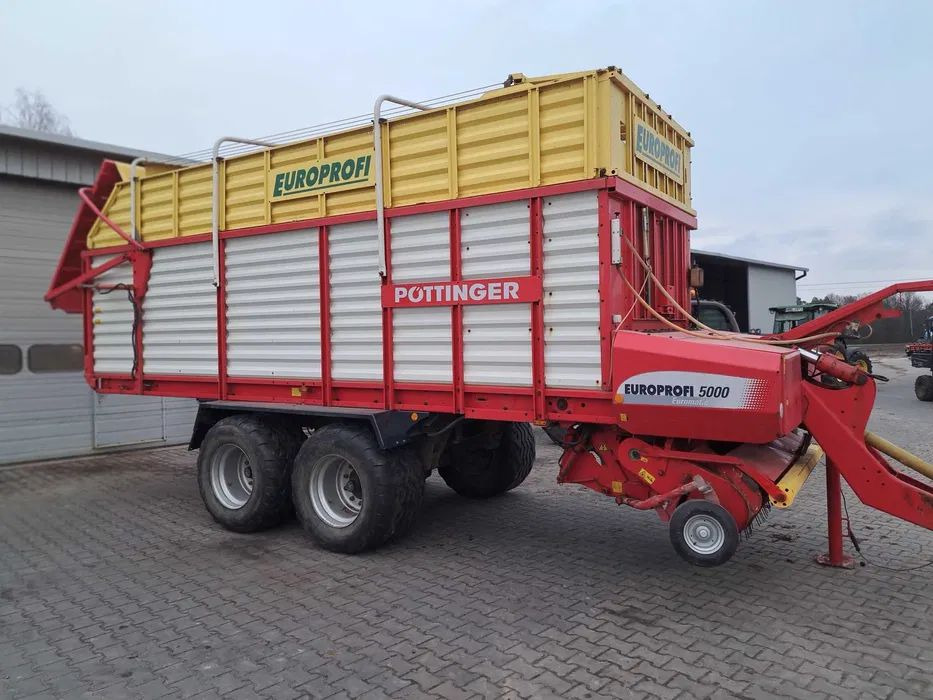 Przyczepa samozbierająca Pottinger Europrofi 5000 - Self-loading wagon: picture 2 Przyczepa samozbierająca Pottinger Europrofi 5000 - Self-loading wagon: picture 2