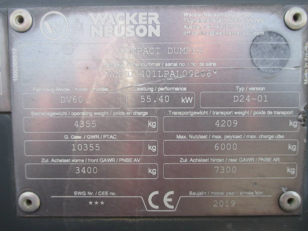 Mini dumper Wacker Neuson DV 60: picture 13