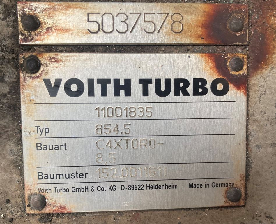 Voith Voith 854.5 C4XT0R0 -8.5E Solaris Van Hool Getriebe 152.0011611 - Gearbox and parts for Bus: picture 2 Voith Voith 854.5 C4XT0R0 -8.5E Solaris Van Hool Getriebe 152.0011611 - Gearbox and parts for Bus: picture 2