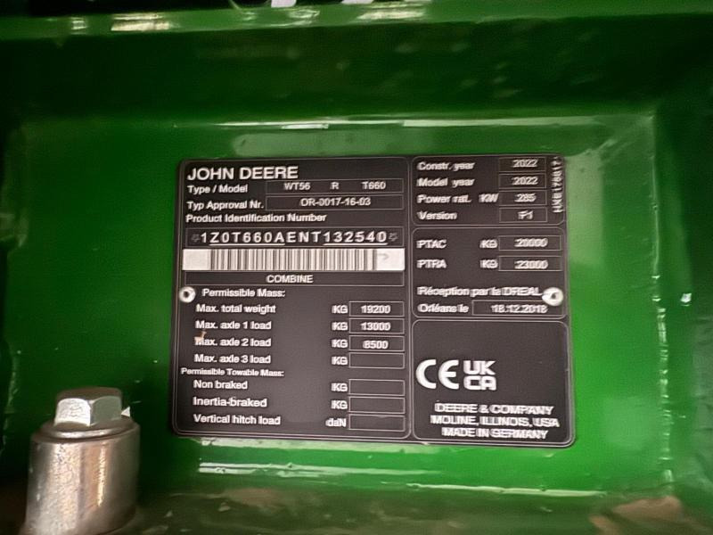 JOHN DEERE T660 leasing JOHN DEERE T660: picture 6 JOHN DEERE T660 leasing JOHN DEERE T660: picture 6