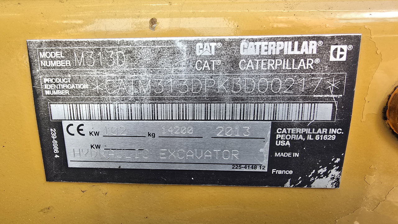 Wheel excavator CATERPILLAR M313D: picture 17 Wheel excavator CATERPILLAR M313D: picture 17