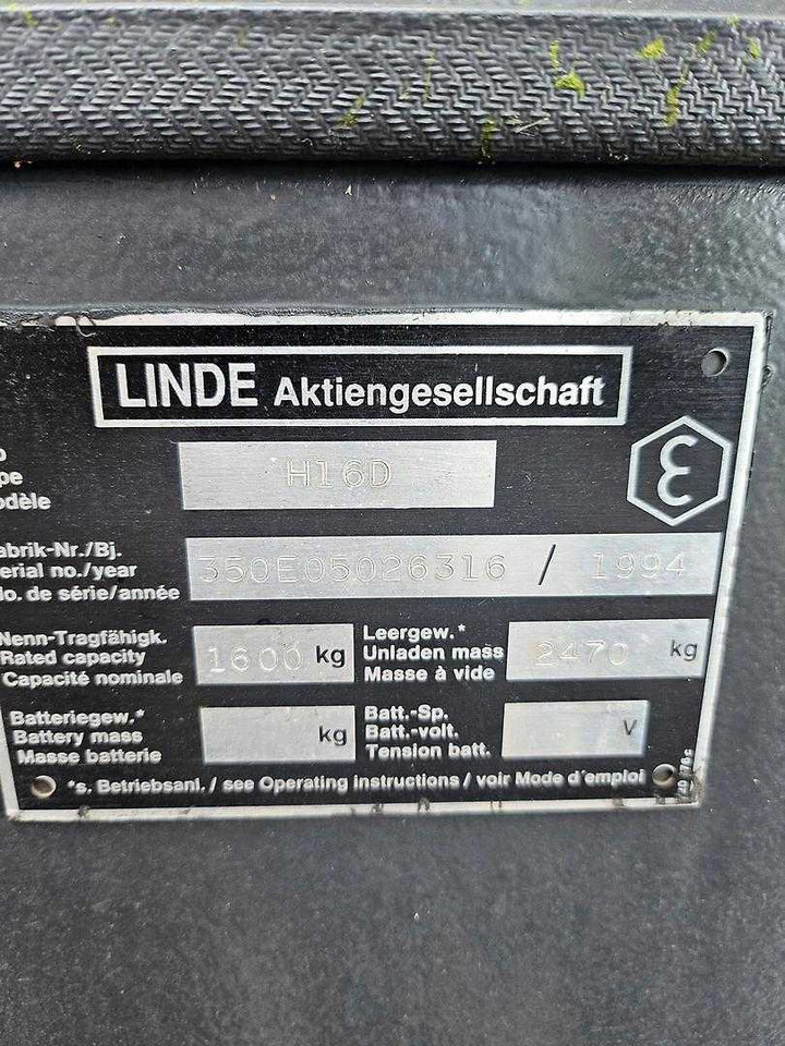 Linde H16 D - Diesel forklift: picture 4 Linde H16 D - Diesel forklift: picture 4