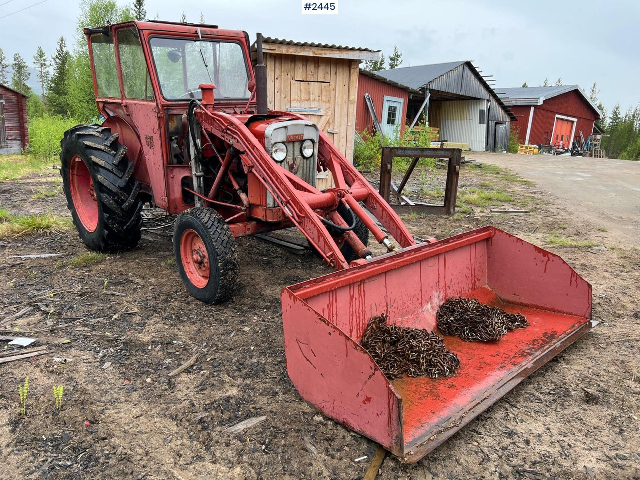 VALMET 565 Tractor with bucket - Farm tractor: picture 4 VALMET 565 Tractor with bucket - Farm tractor: picture 4
