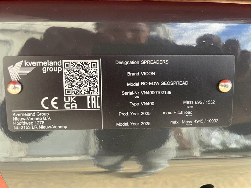 Fertilizer spreader Vicon RO-EDW GEO SPREAD 1875: picture 7