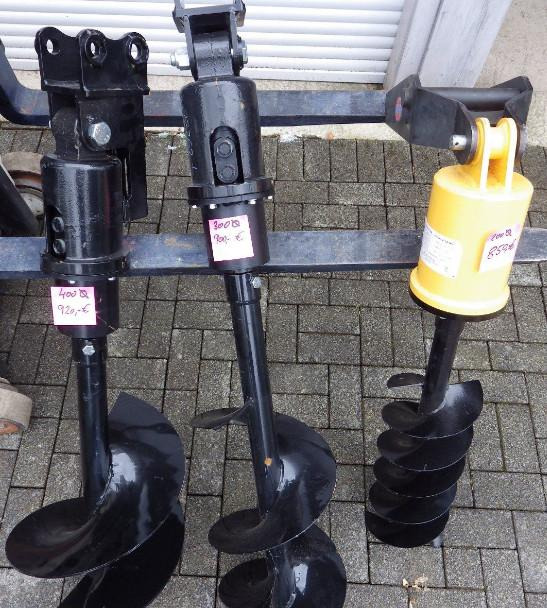 Erdbohrer hydraulisch für Minibagger 200/300/400 mm Ø - Auger for Mini excavator: picture 1 Erdbohrer hydraulisch für Minibagger 200/300/400 mm Ø - Auger for Mini excavator: picture 1
