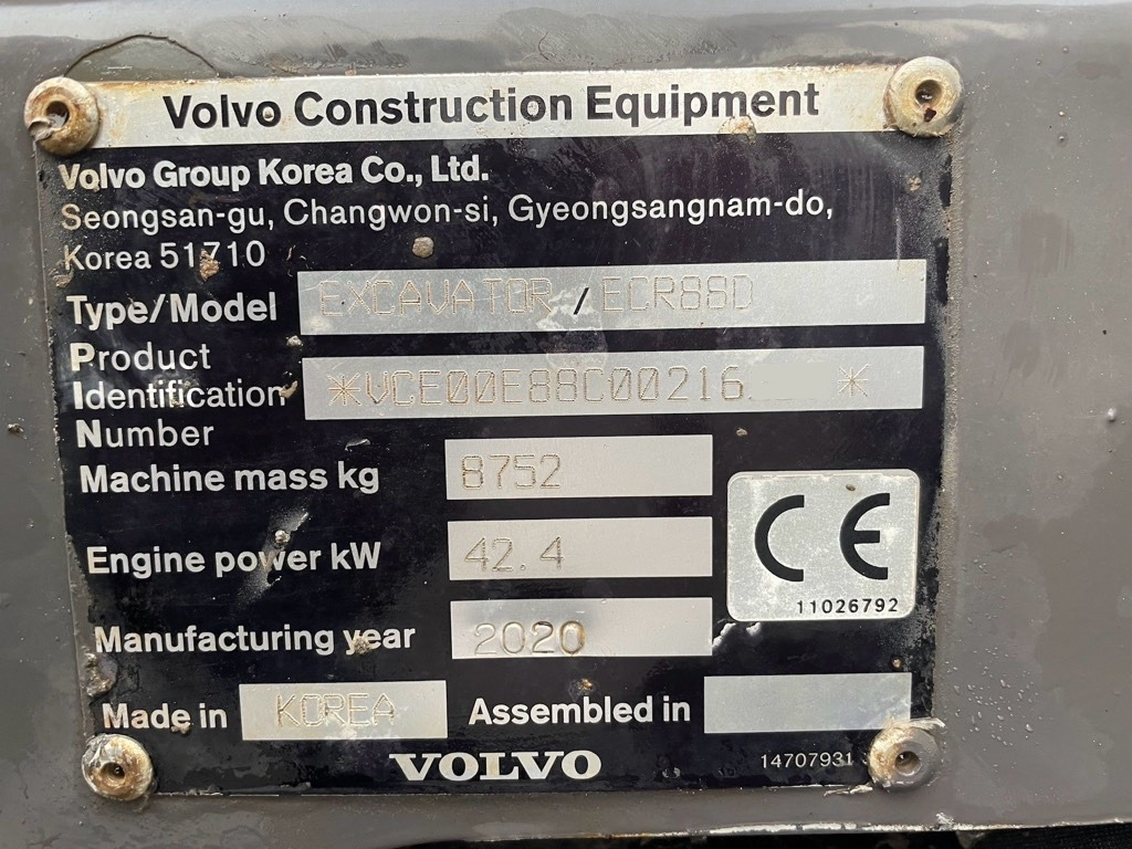 Mini excavator Volvo ECR 88 D PRO: picture 13