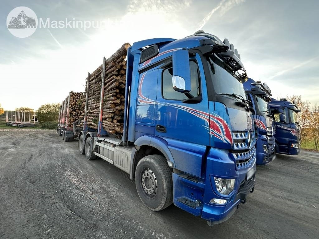 Mercedes-Benz Arocs 2858 timmerbil med kran - Timber truck: picture 3 Mercedes-Benz Arocs 2858 timmerbil med kran - Timber truck: picture 3