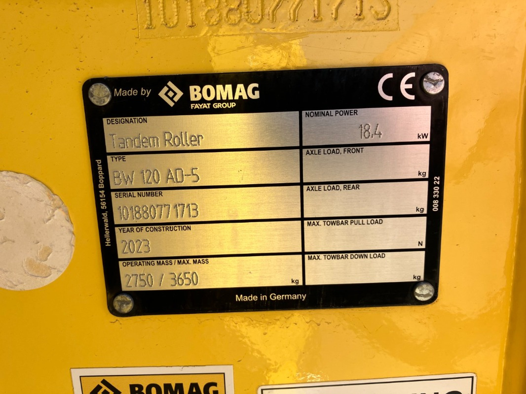 BOMAG DE BW 120 AD-5 Stage V/Tier 4f - Roller: picture 2 BOMAG DE BW 120 AD-5 Stage V/Tier 4f - Roller: picture 2