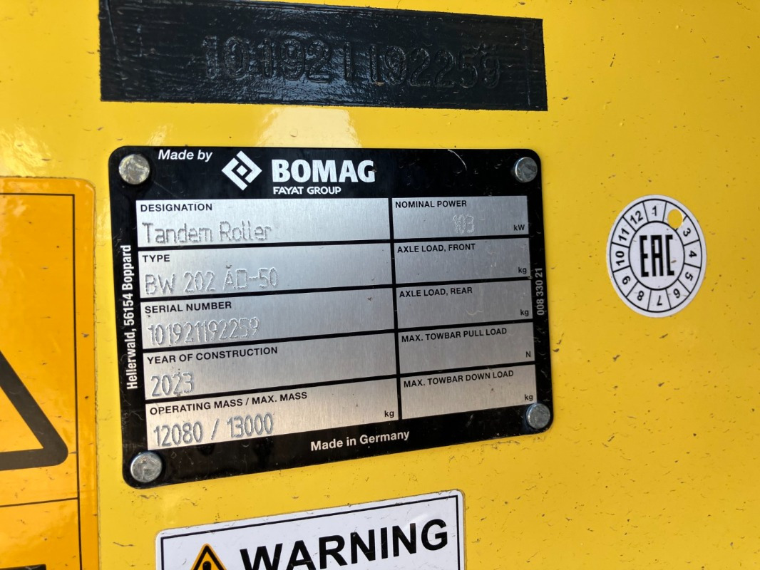 BOMAG DE BW 202 AD-50 Stage II/Tier 2 - Road roller: picture 2 BOMAG DE BW 202 AD-50 Stage II/Tier 2 - Road roller: picture 2