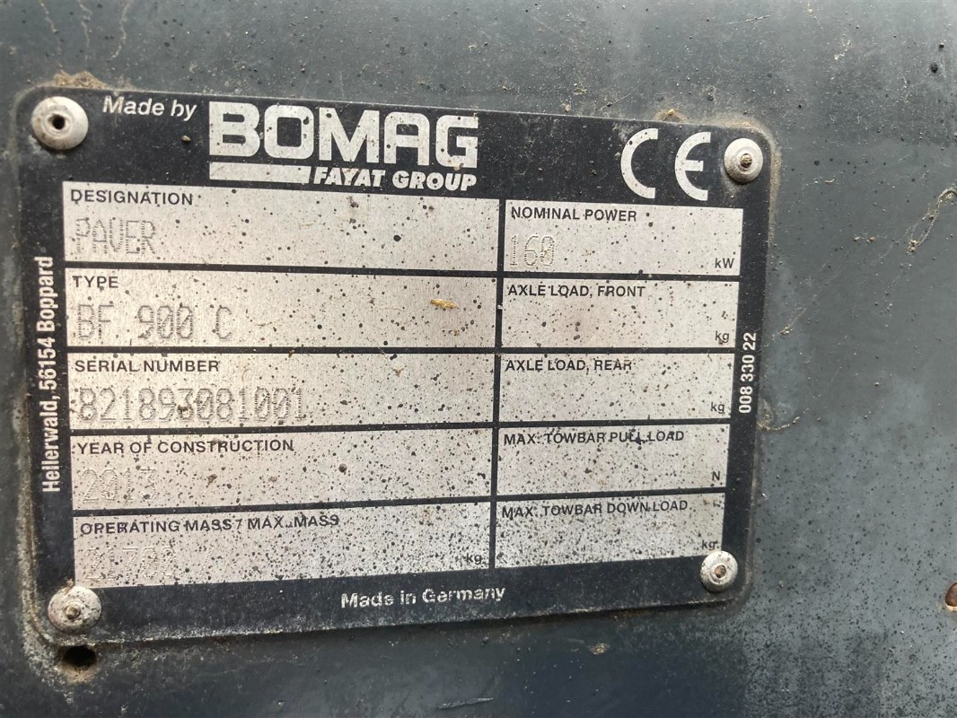 BOMAG IT BF 900 C S500 Stage IIIb/Tier 4i - Asphalt paver: picture 2 BOMAG IT BF 900 C S500 Stage IIIb/Tier 4i - Asphalt paver: picture 2