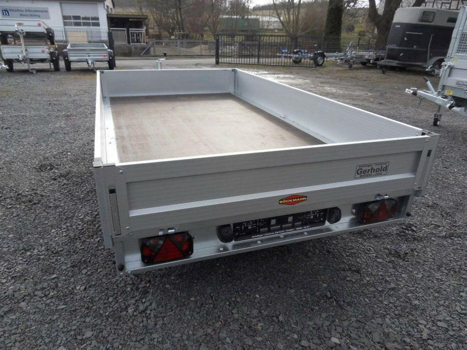 Dropside/ Flatbed trailer Böckmann PKW Anhänger 2,7t Hochlader niedrige Ladehöhe: picture 6