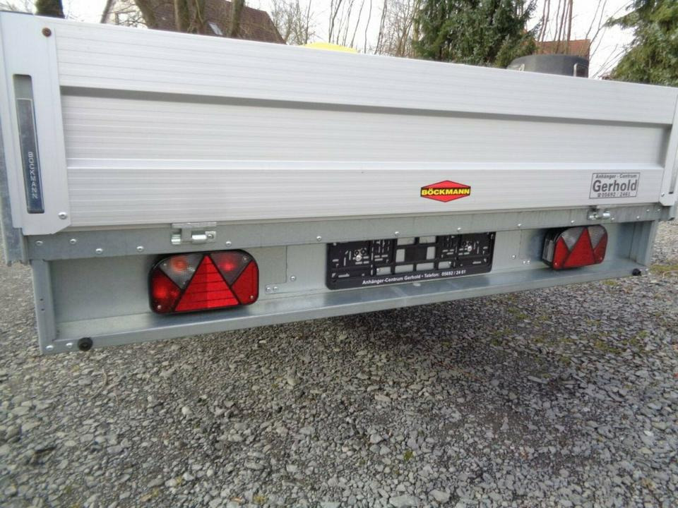 Dropside/ Flatbed trailer Böckmann PKW-Anhänger HL-AL 4118/27 F, Hochlader: picture 14 Dropside/ Flatbed trailer Böckmann PKW-Anhänger HL-AL 4118/27 F, Hochlader: picture 14