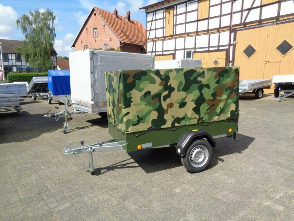TPV PKW-Anhänger Plane und Spriegel 750 kg, Camouflage - Car trailer: picture 1 TPV PKW-Anhänger Plane und Spriegel 750 kg, Camouflage - Car trailer: picture 1