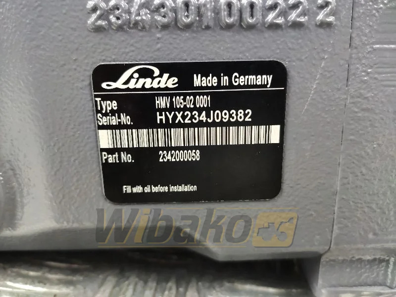 Linde HMV105-02 2342000058 - Hydraulic motor for Construction machinery: picture 2 Linde HMV105-02 2342000058 - Hydraulic motor for Construction machinery: picture 2