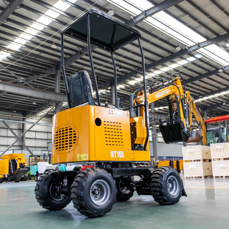 JINTOP HIGHTOP JT10L Wheel Excavator Mini Digger Small Digging machine with tyres - Construction machinery: picture 4 JINTOP HIGHTOP JT10L Wheel Excavator Mini Digger Small Digging machine with tyres - Construction machinery: picture 4