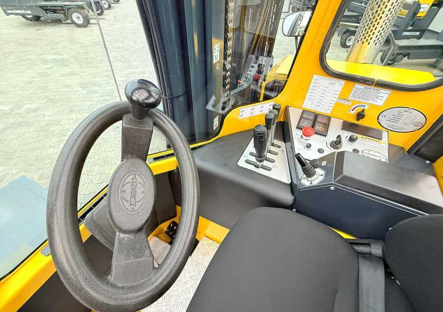 4-way reach truck Combilift C5000 / TRIPLEX 7500MM / WIDE FORK POSITIONER / FREE LIFT / NEW TYRES / HEATED CABIN: picture 15