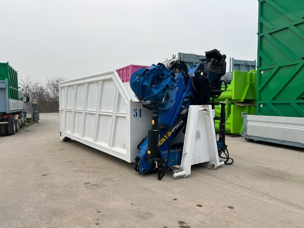 CONTAINER SCARRABILE USATO A CIELO APERTO CON GRU - Roll-off container: picture 3 CONTAINER SCARRABILE USATO A CIELO APERTO CON GRU - Roll-off container: picture 3