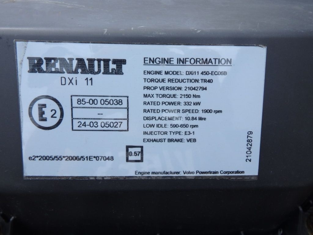 Renault DXI 11 450 Renault Premium - Engine for Truck: picture 3 Renault DXI 11 450 Renault Premium - Engine for Truck: picture 3