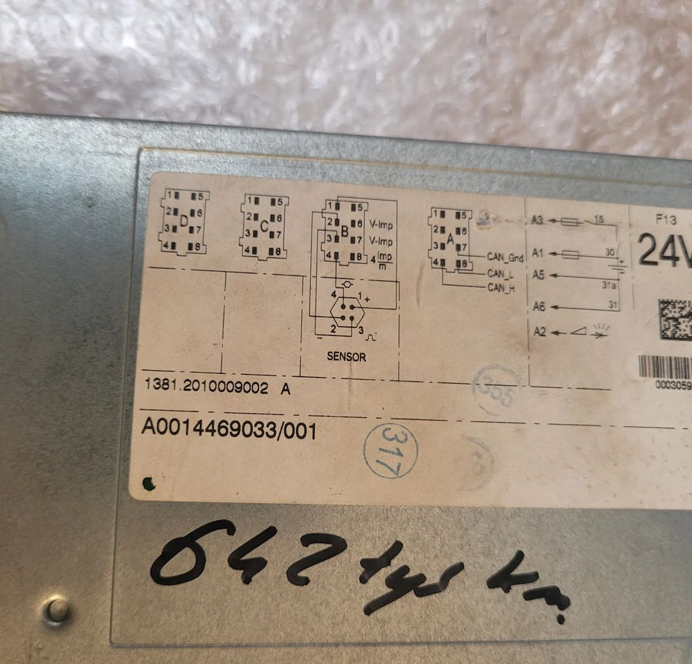 TACHOGRAF MERCEDES ACTROS A0014469033 R.2.0 - Tachograph for Truck: picture 2 TACHOGRAF MERCEDES ACTROS A0014469033 R.2.0 - Tachograph for Truck: picture 2