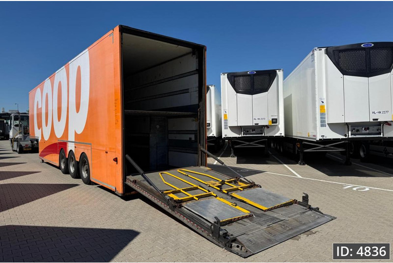BURGERS Double-Deck / Steering axle / Tail lift / 4 Pieces - Closed box semi-trailer: picture 2 BURGERS Double-Deck / Steering axle / Tail lift / 4 Pieces - Closed box semi-trailer: picture 2