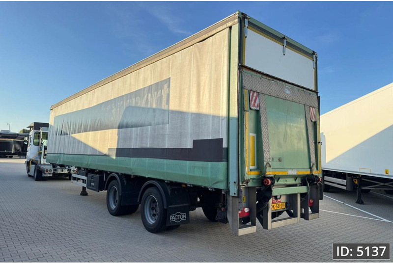 Pacton TBD.2 / DHOLLANDIA 2500kg / Steering axle - Curtainsider semi-trailer: picture 2 Pacton TBD.2 / DHOLLANDIA 2500kg / Steering axle - Curtainsider semi-trailer: picture 2