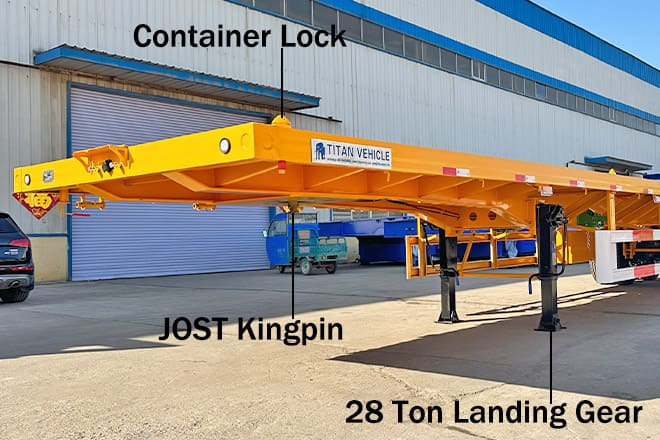 TITAN 2 Axle 40 Ft Flatbed Trailer for Sale in Uganda - Dropside/ Flatbed semi-trailer: picture 4 TITAN 2 Axle 40 Ft Flatbed Trailer for Sale in Uganda - Dropside/ Flatbed semi-trailer: picture 4