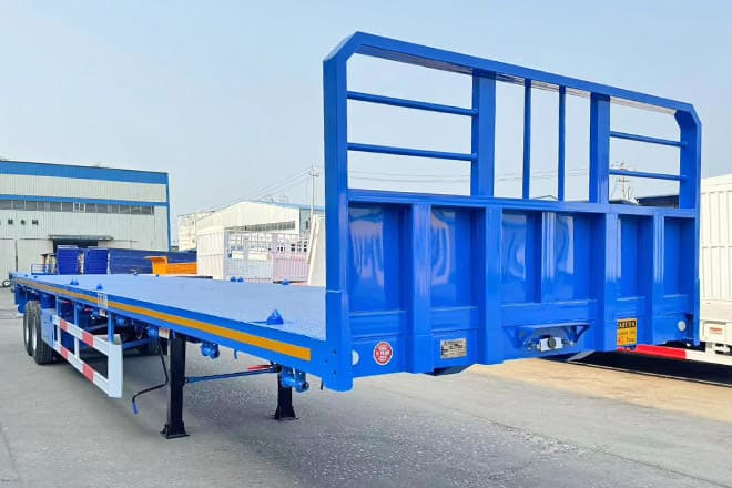 TITAN 2 Axle 45 Ft Flatbed Trailers for Sale in Algeria - Dropside/ Flatbed semi-trailer: picture 5 TITAN 2 Axle 45 Ft Flatbed Trailers for Sale in Algeria - Dropside/ Flatbed semi-trailer: picture 5
