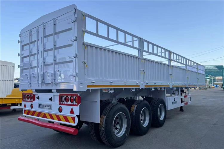 TITAN In Stock 30/40/50 Ton Fence Semi Trailer Transport Cargo Bulk In Senegal - Livestock semi-trailer: picture 2 TITAN In Stock 30/40/50 Ton Fence Semi Trailer Transport Cargo Bulk In Senegal - Livestock semi-trailer: picture 2