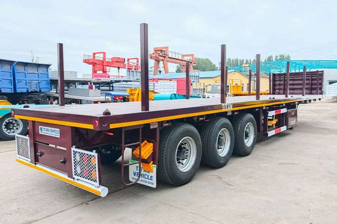 TITAN New 3 Axle Flatbed Trailers for Sale in Malawi - Dropside/ Flatbed semi-trailer: picture 2 TITAN New 3 Axle Flatbed Trailers for Sale in Malawi - Dropside/ Flatbed semi-trailer: picture 2